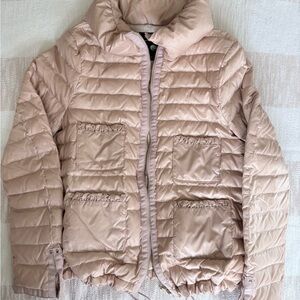 Zara Down Puffer Jacket - Pink, sz Small